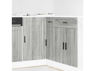 Meuble de rangement, armoire de cuisine porto sonoma gris bois d'ingénierie shl4801