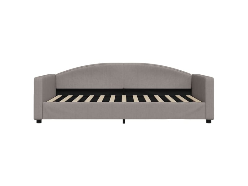  Lit simple- lit adulte -  lit de repos taupe 100x200 cm tissu  - Conforama B