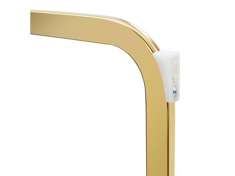  Ensemble table ronde et 2 chaises 60 cm en mdf bois foncé, blanc et doré, pour un coin repas élégant  - Conforama D