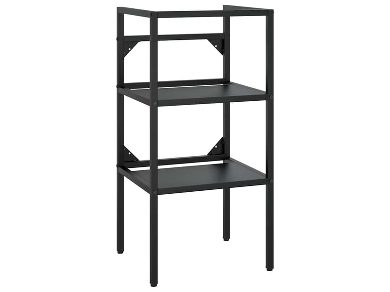  Cadre de lavabo de salle de bain vasque à encastrer noir fer shl6819  - Conforama C