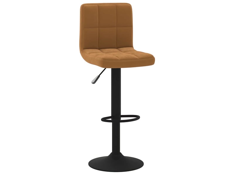  Lot de 2 tabouret de bar, chaise de bar marron velours shl320  - Conforama C