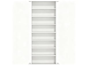 Bibliotheque coloris  blanc 8 étagère(s) FLORAGRACE  - 24 cm x 126.3 cm