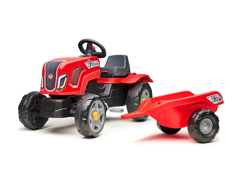  Tracteur enfant terra maxx rouge avec remorque 2 à 6 ans - falk  - Conforama A