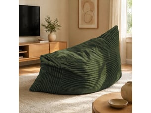 Fauteuil convertible <strong>MODENVIE</strong> <strong></strong> Velours côtelé vert vendu A l'unité