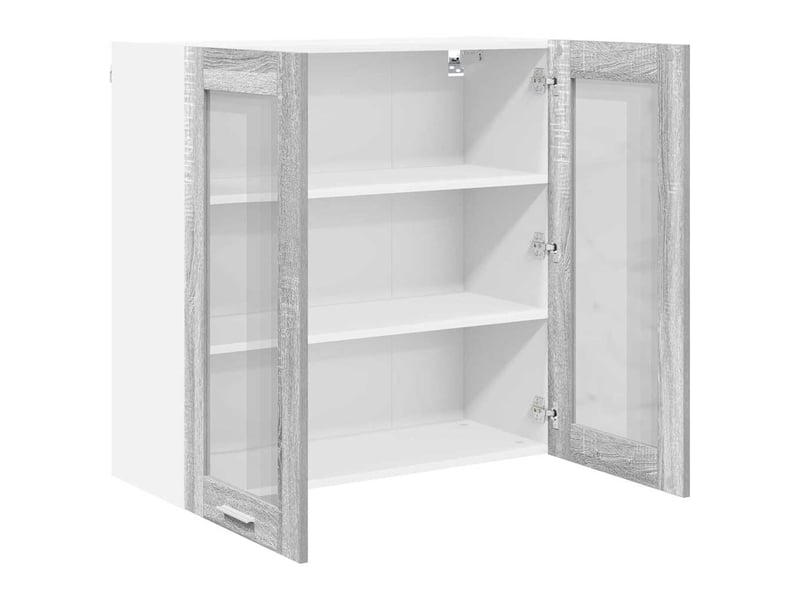 Meuble de rangement, armoire suspendue gris sonoma 80x31x80cm bois d'ingénierie shl4975  - Conforama E