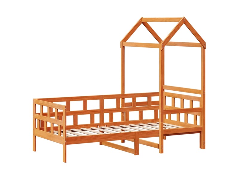 Lit simple- lit adulte - lit de jour avec toit sans matelas 80x200 cm bois massif - Conforama B