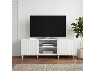 Meuble tv coloris blanc 150 cm <strong></strong>  <strong></strong>