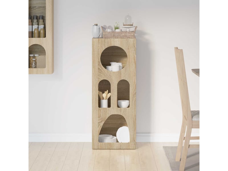 Buffet - bahut - meuble de rangement elst chêne sonoma 40 x 35 x 100.5 cm bois d'ingénierie - Conforama D