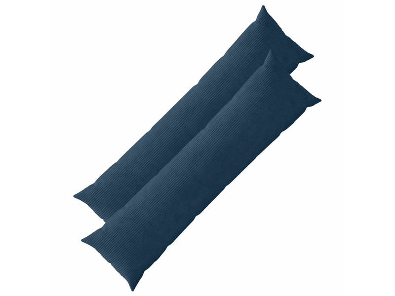  Lot de 2 housses de coussin heerlen bleu marine 40 x 145 cm cf49430  - Conforama B