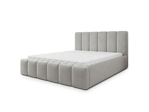 Lit coffre 200x200 cm MASSENO coloris gris