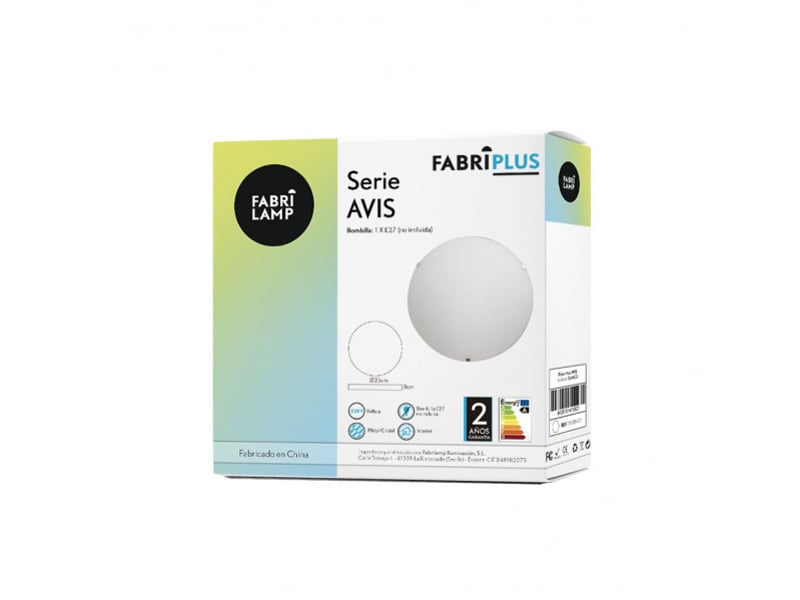  Plafonnier fabrilamp avis 1 x e27 blanc ø 25 cm 158282501 - Conforama C