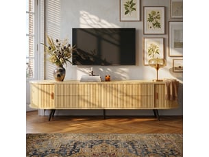 Meuble tv coloris naturel 180 cm