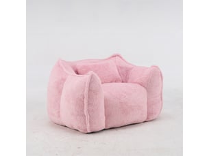 Fauteuil fixe  <strong></strong> Tissu / Simili rose