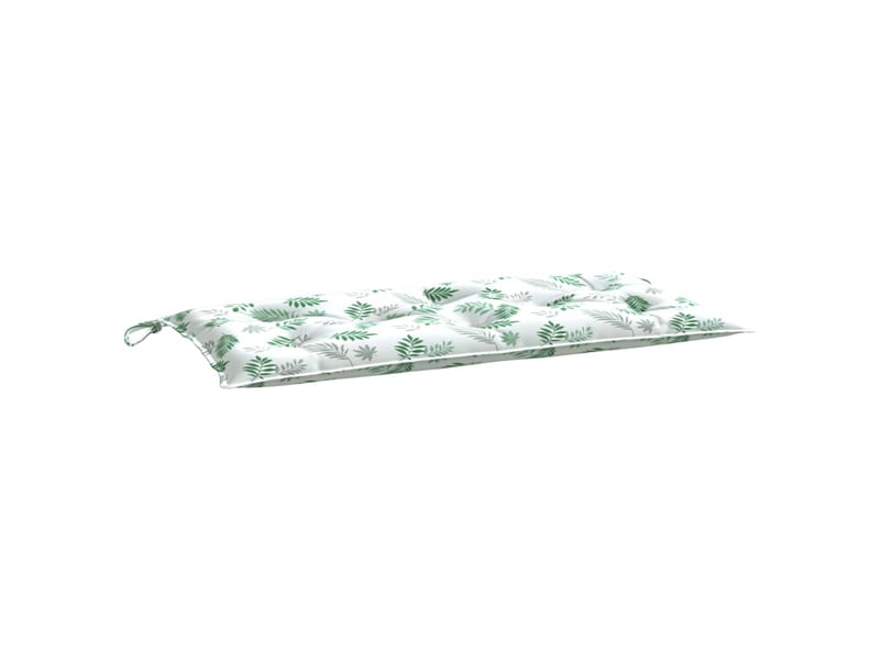  Coussin de banc de jardin, coussin d'assise motif de feuilles 110x50x7 cm tissu cf52749  - Conforama D