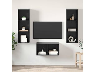 Meuble tv coloris noir 37 cm <strong></strong>  <strong></strong>