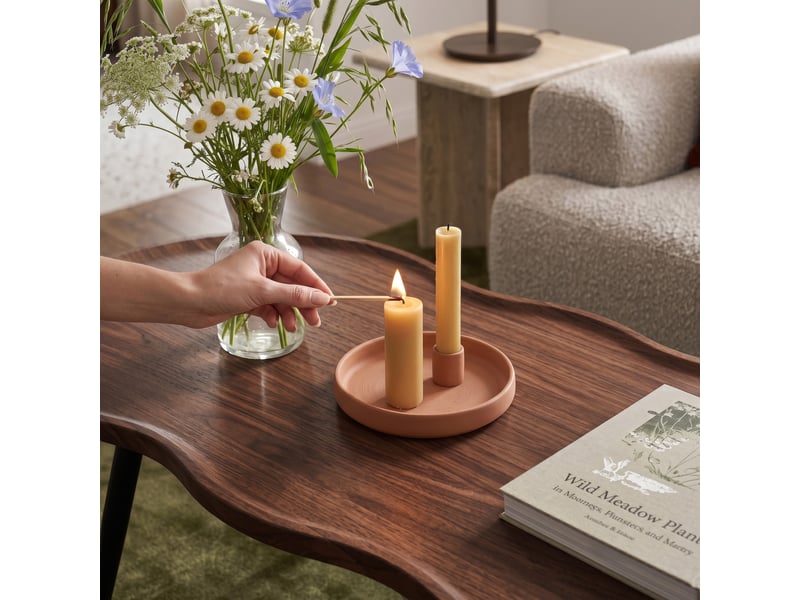  Table basse ken 100 x 60 x 47 cm effet noyer [en.casa]  - Conforama D