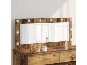 Miroir rectangulaire à fixer coloris marron <strong></strong>  <strong></strong> - 100 cm x 45 cm
