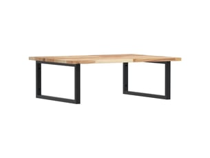 Étagère de vasque murale acier et bois massif d'acacia shl4071