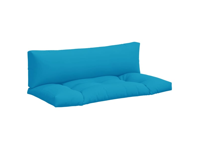  Lot de 2 coussins de palette, coussins de canapé bleu clair tissu cf59498  - Conforama A