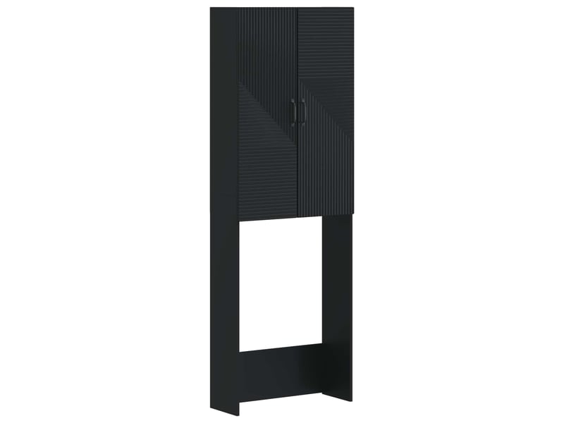 Armoire de toilette, meuble de toilette haarlem noir 66x25.5x190 cm - Conforama A