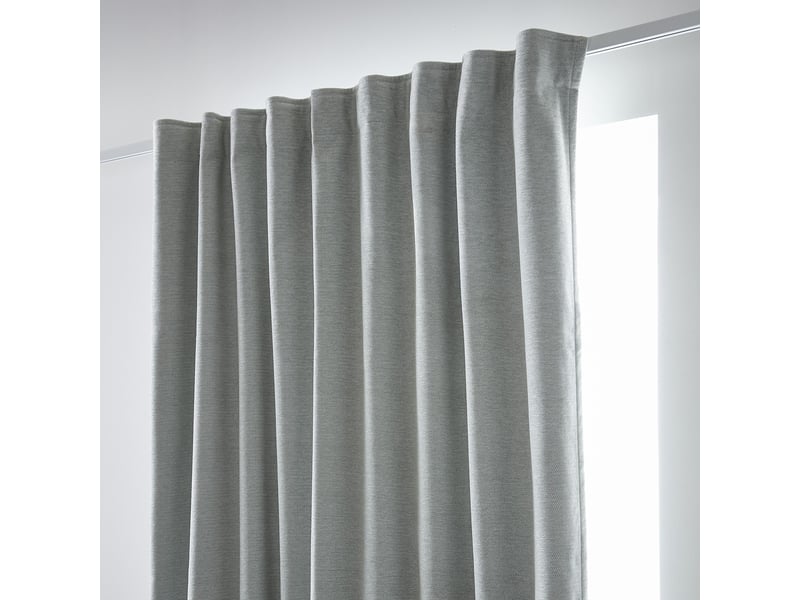  Rideau galon fronceur + polaire 140x260 cm polyester eucalyptus PD21536 - Conforama C