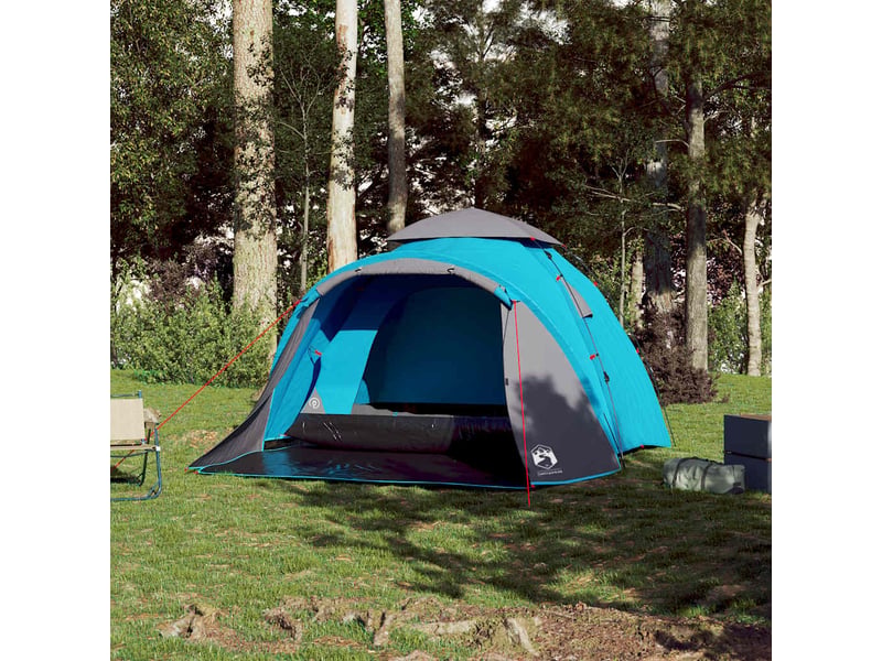  Tente de camping, tente à dôme 3 personnes bleu libération rapide shl14789  - Conforama C