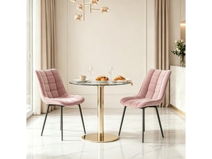 Chaises de salle à manger lot de 2 élégantes avec siège rembourré confortable et design moderne