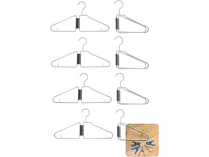 Lot de 8 cintres pliables, cintres pliables en plastique, cintres de voyage pliables, cintres pliables pour les voyages, les croisières, la maison, la chambre, le dortoir (vert)