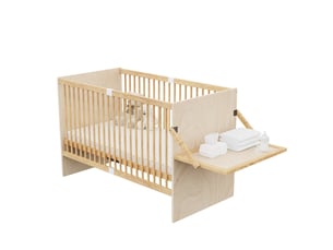 Lit combiné 70x140 cm <strong>OKMYHOME</strong> <strong></strong> coloris naturel