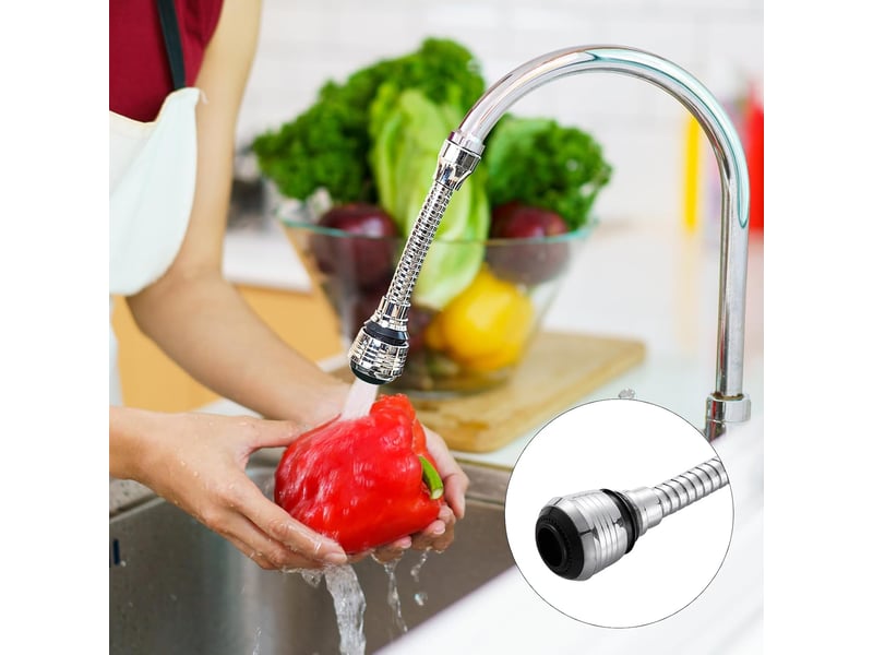 Extension pivotante buse flexible modes réglables, tuyau aérateur pour évier cuisine - Conforama C