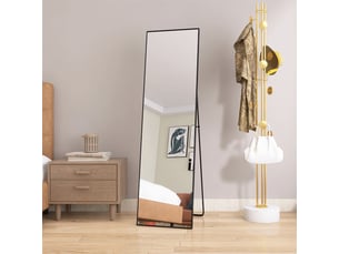 Miroir rectangulaire à fixer coloris noir <strong></strong> <strong></strong> - 40 cm x 40 cm