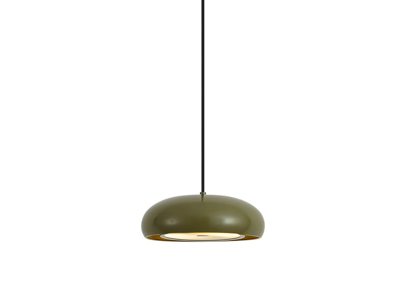  Suspension rétro verte avec abat-jour en métal 2 lumières - macaron  - Conforama A