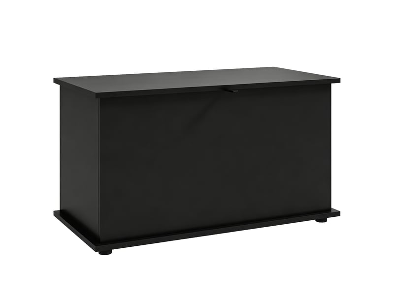  Coffre de rangement avec couvercle rabattable noir 80 x 40 x 45 cm  - Conforama B