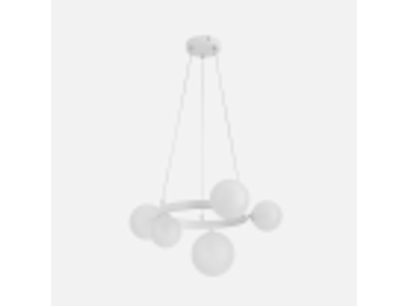  Fabrilamp lozolla, lampe, moderne, 5 x g9, blanc, 44-182 x 52 x 52 cm 227750501 - Conforama B