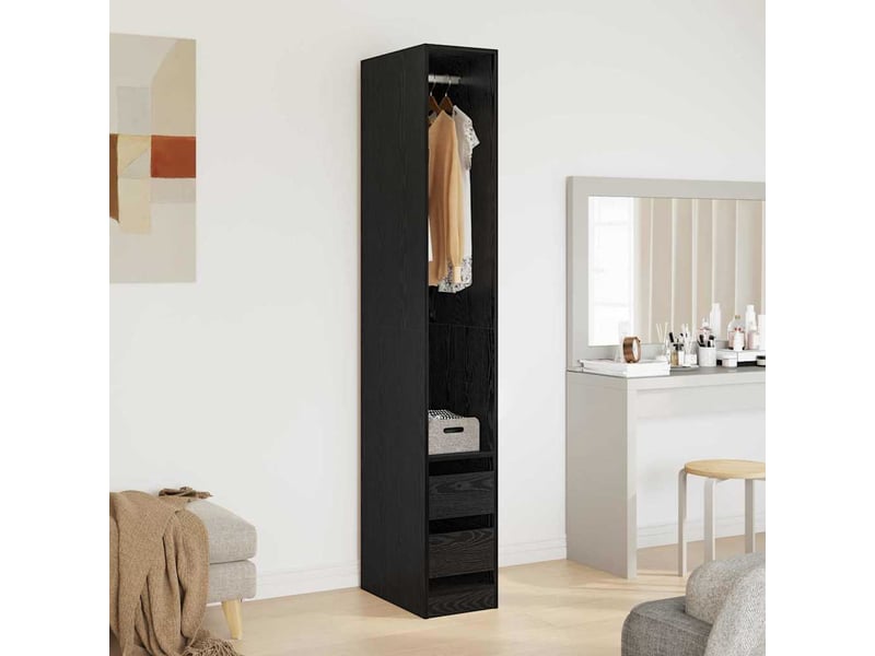 Armoire chambre, armoire de rangement chêne noir 30x50x200 cm bois d'ingénierie shl64688  - Conforama D