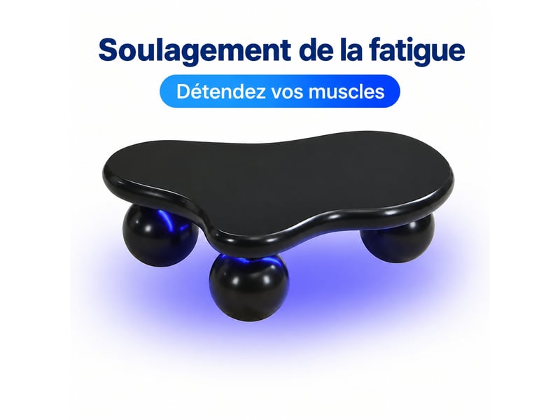  Table basse noire en forme de nuage avec éclairage led 16 couleurs, ø 95 cm  - Conforama E