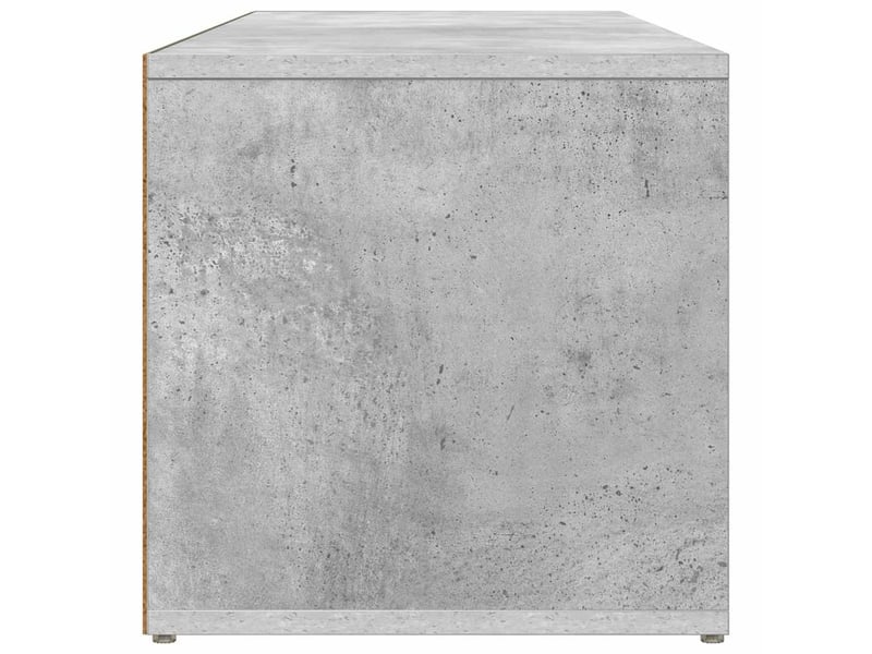  Banc à chaussures, meuble à chaussures gris béton 102x35x35 cm aggloméré  - Conforama E