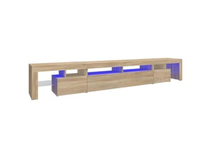 Meuble tv coloris marron 260 cm <strong></strong>  <strong></strong>