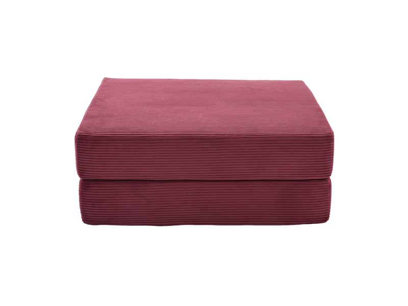 Tabouret de compression en velours côtelé – doux, doux pour la peau, 2 blocs de mousse épais pour un confort d'assise élevé. Dépliable en un seul HFSN-1227WR - Conforama A