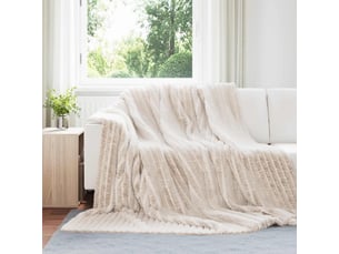 Couverture jetée de canapé 6 pcs beige 240x220 cm 8.76 kg polaire