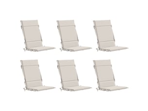 Lot de 6 coussins de chaise à dossier haut gemert cf59363