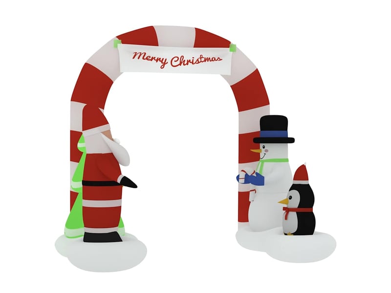  Porte voûtée gonflable de noël avec led 260 cm  - Conforama D
