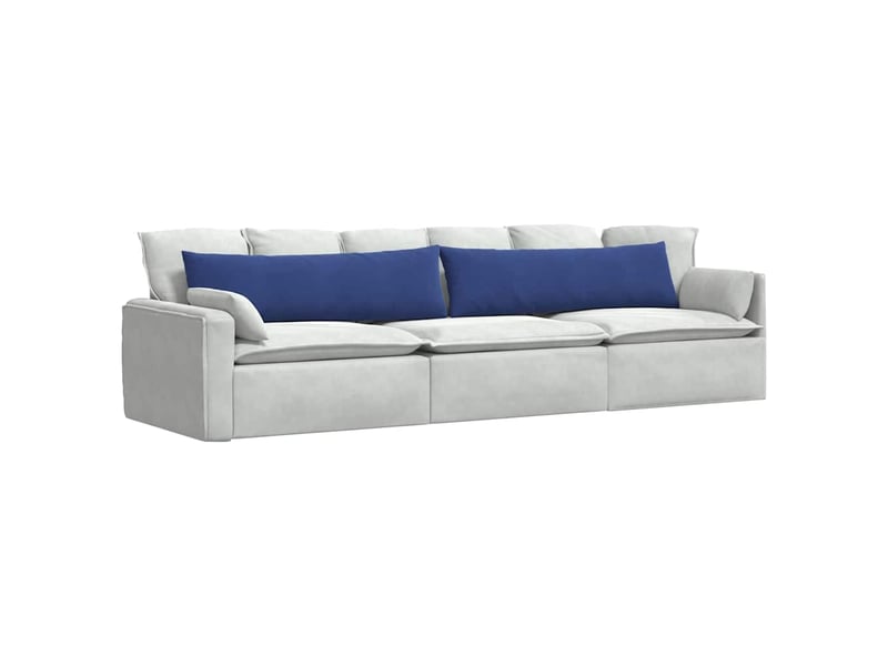  Lot de 2 coussins de canapé, coussins décoratifs bleu police 145 x 40 cm cf59016  - Conforama C