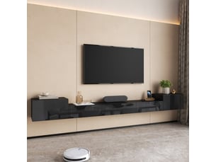 Meuble tv coloris noir 30 cm <strong>ATELIER CONFORTIEL</strong> <strong></strong>