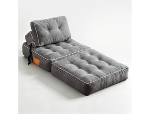 Deplimousse convertible 1 place <strong>DESMIU</strong> <strong></strong> gris