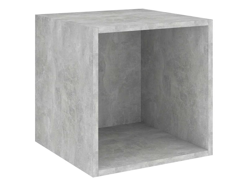  Ensemble de meuble tv - banc tv - meuble de rangement 3 pcs gris béton bois d'ingénierie  - Conforama D