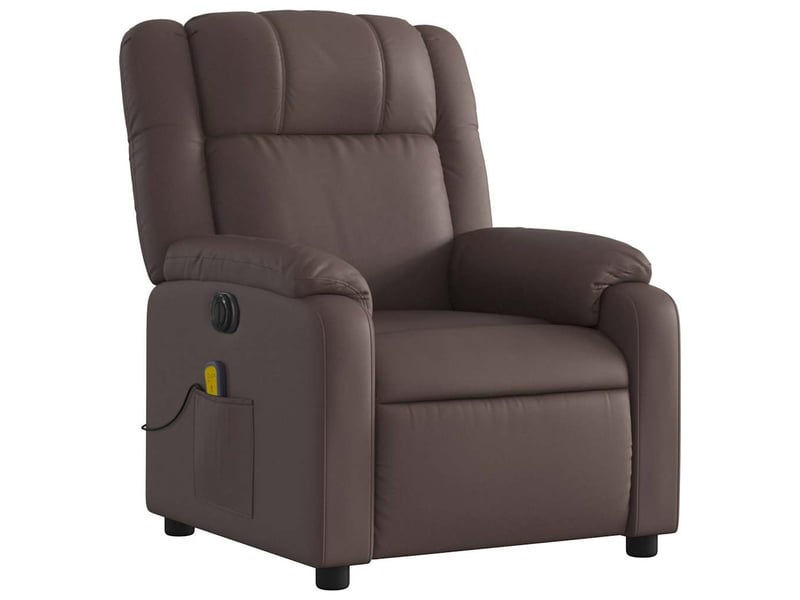  Fauteuil de massage inclinable électrique, fauteuil relax marron similicuir shl73261  - Conforama D