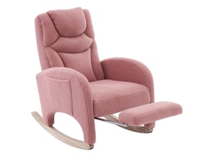 Fauteuil fixe <strong>ROLIPO</strong> Tissu rose