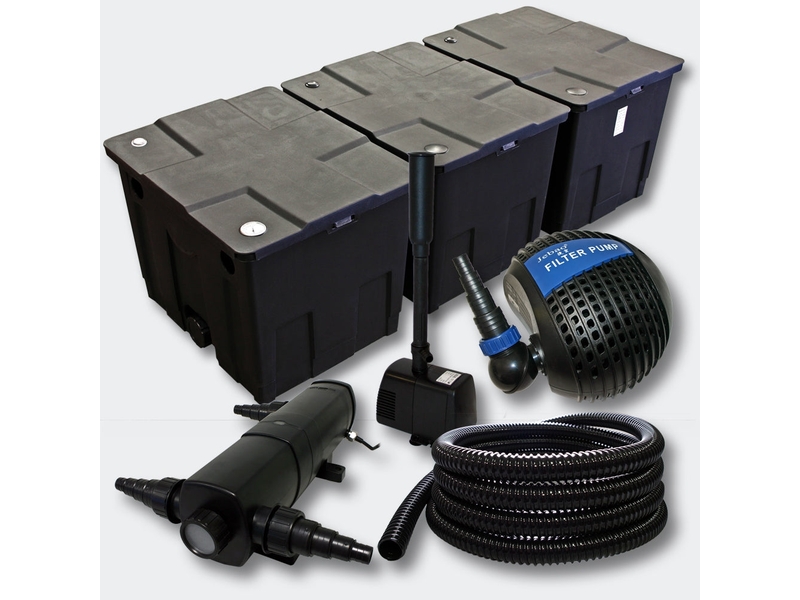  Kit de filtration de bassin 90000l 24 watts uvc stérilisateur pompe fontaine 4216457  - Conforama A
