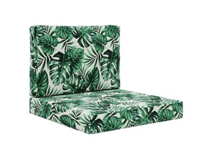Coussin de canapé d'extérieur, coussin de chaise polyester motif feuilles cf54119